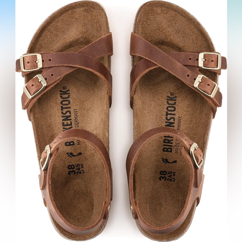 Birkenstock Women's Brown Leather Sandals